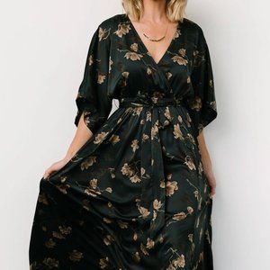 Adrianna Kimono Maxi Dress | Hunter Floral - XXXL